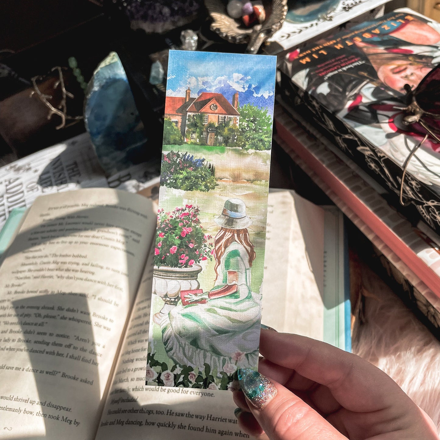 Printable Jane Austen Inspired Cottage Gardens Bookmarks Set