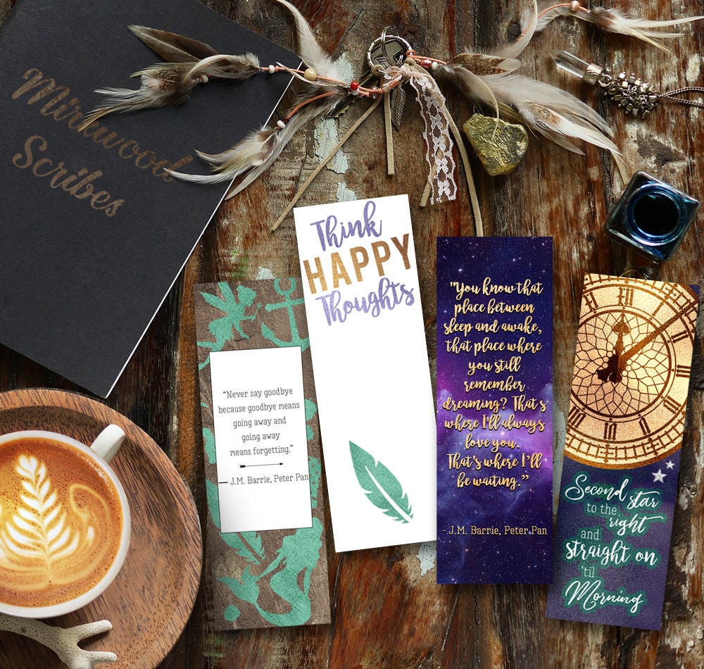 Printable Peter Pan Bookmarks Set