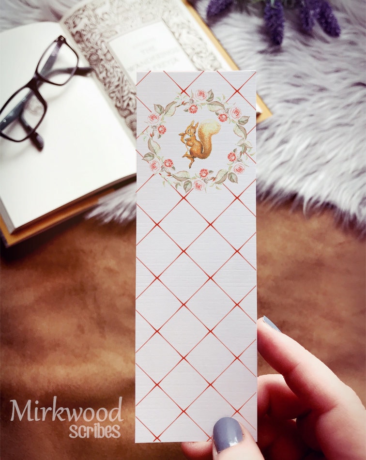 Squirrel Nutkin Bookmark, Beatrix Potter