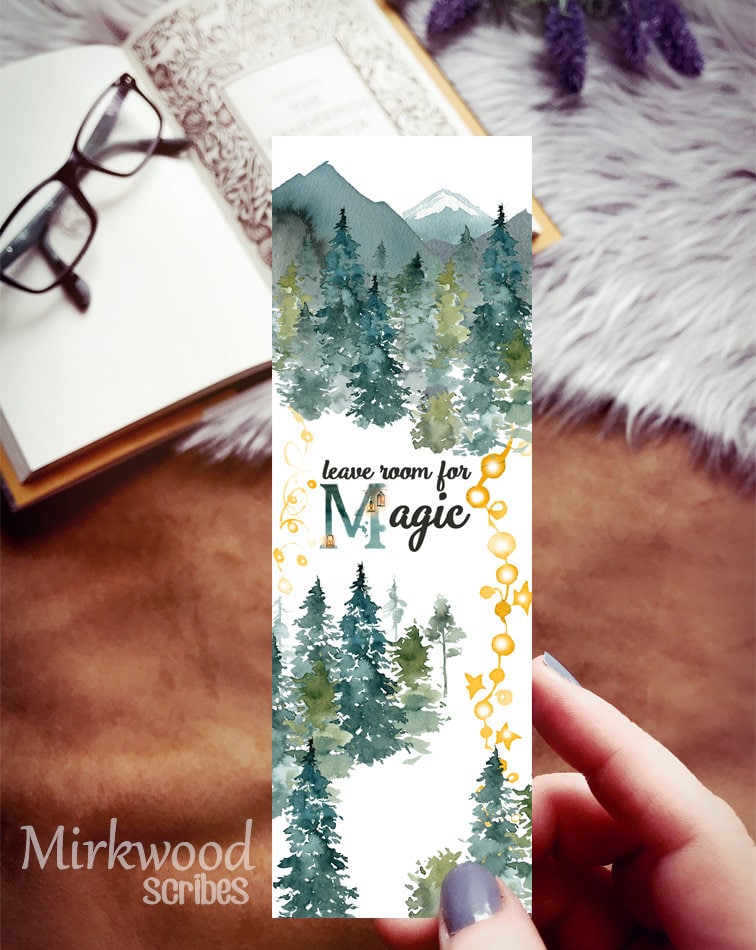 Fantasy Forest Leave Room for Magic Bookmark