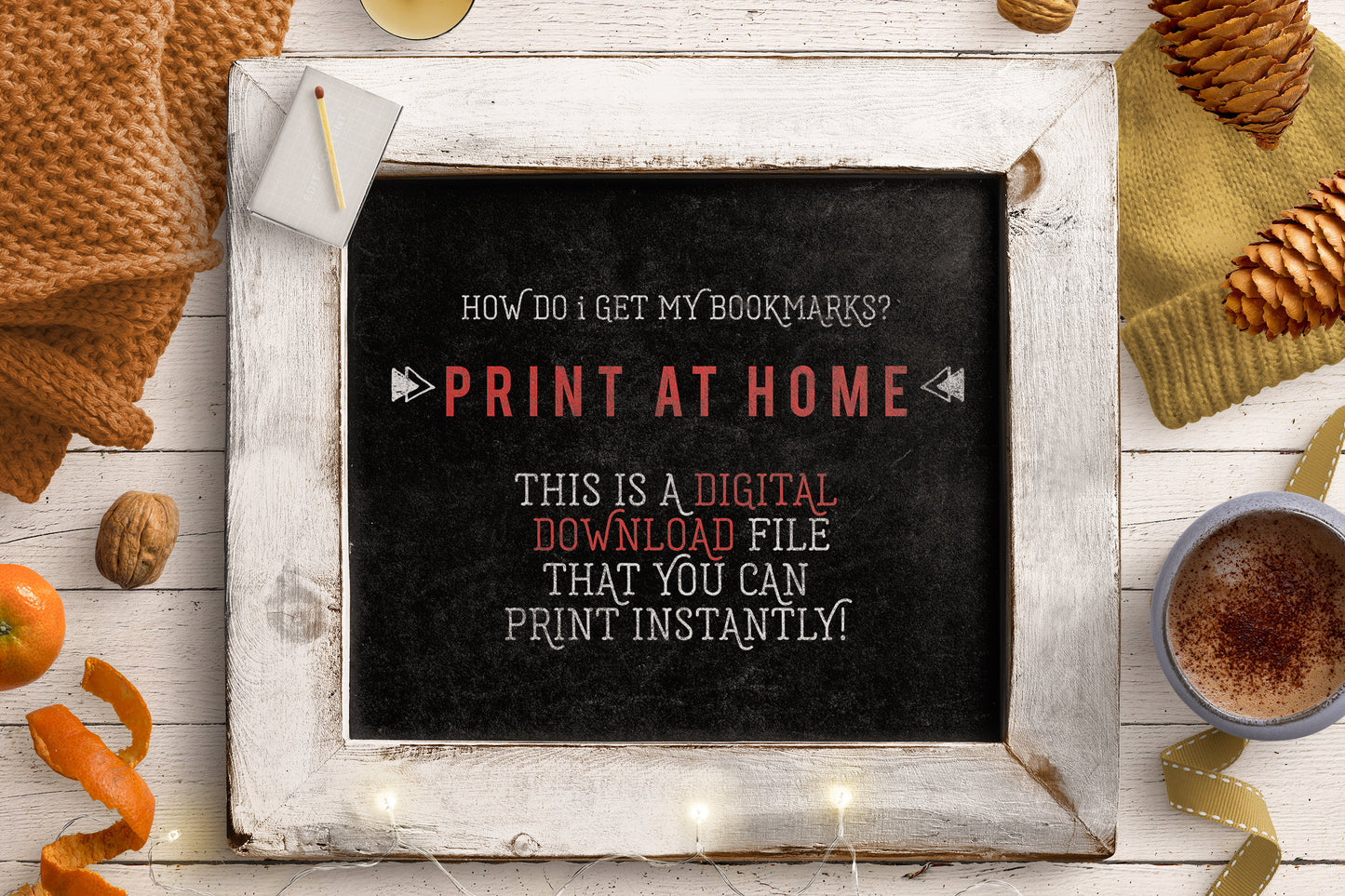 Printable Classic Christmas Bookmarks Set