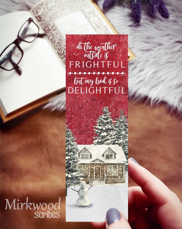 Christmas Snowman Bookmark