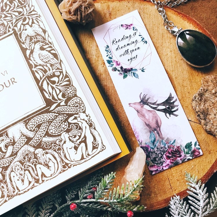 Magical Forest Deer and Fox Bookmark Bundle