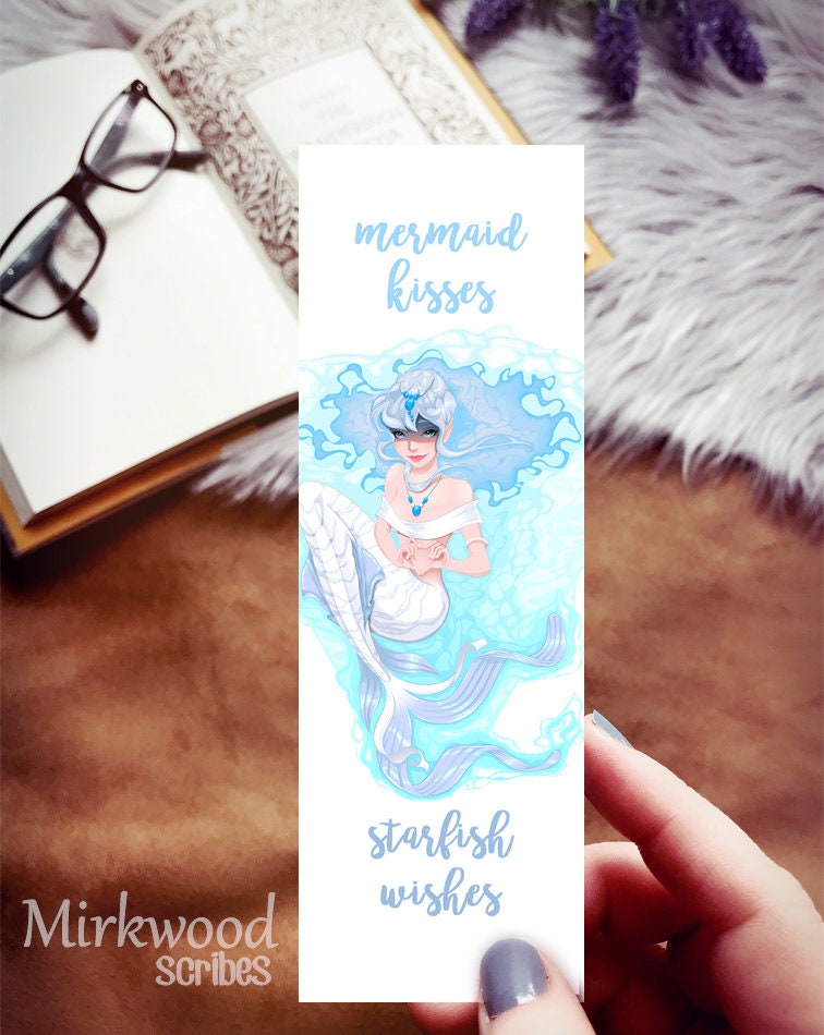 Mermaid Kisses and Starfish Wishes Bookmark