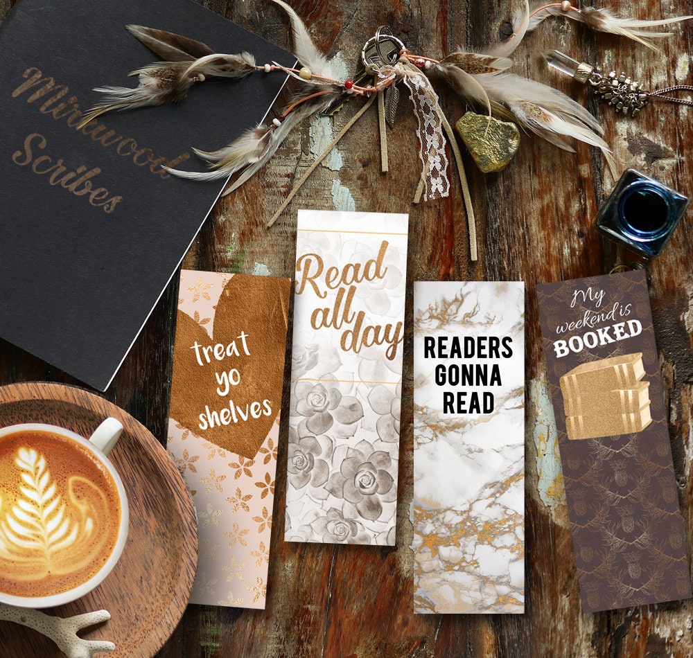 Succulent Read All Day Bookmark