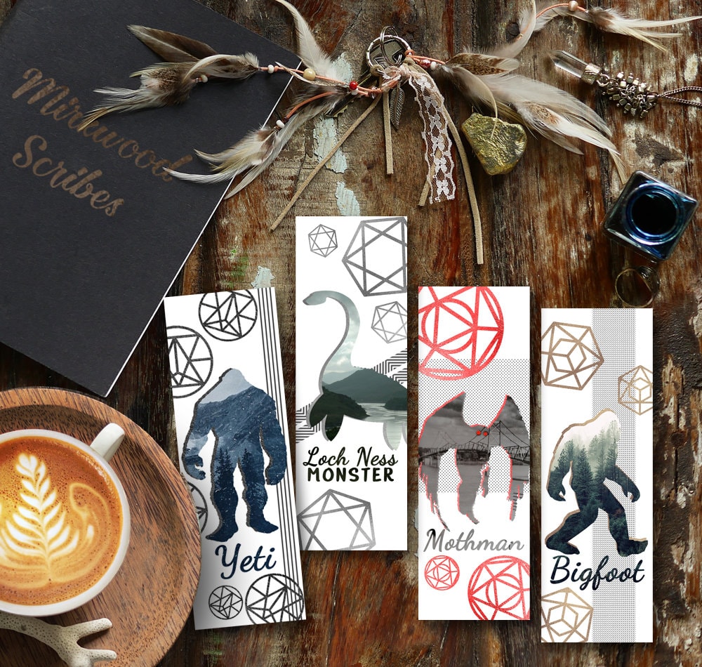 Cryptid Bigfoot Bookmark