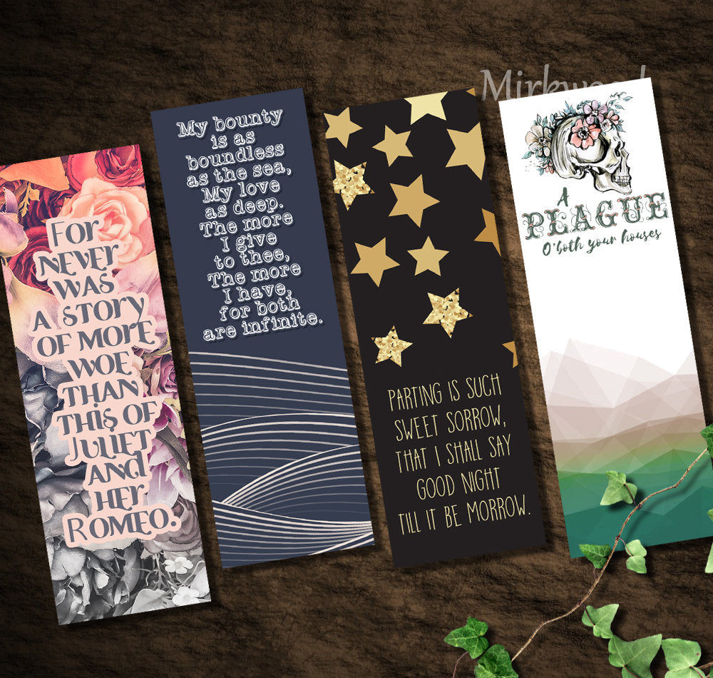 A Plague On Both Your Houses! Shakespeare Bookmark
