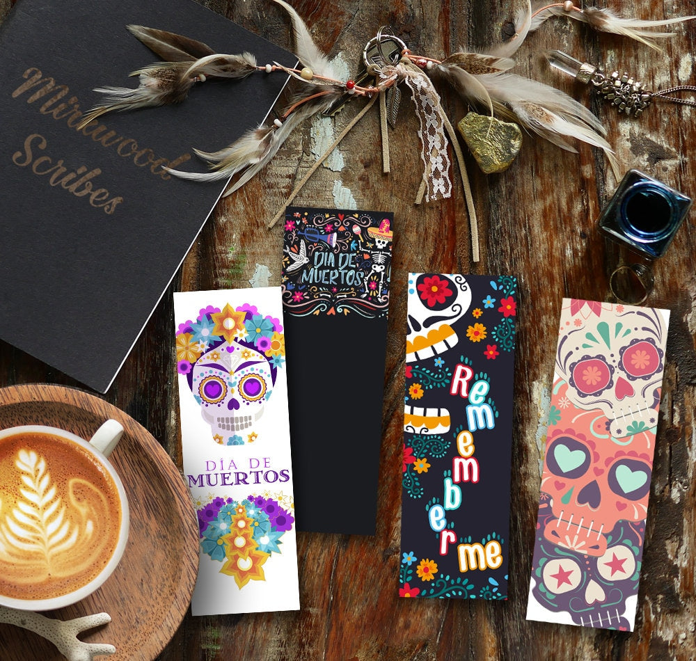 Sugar Skull Bookmark, Day of the Dead Bookmark