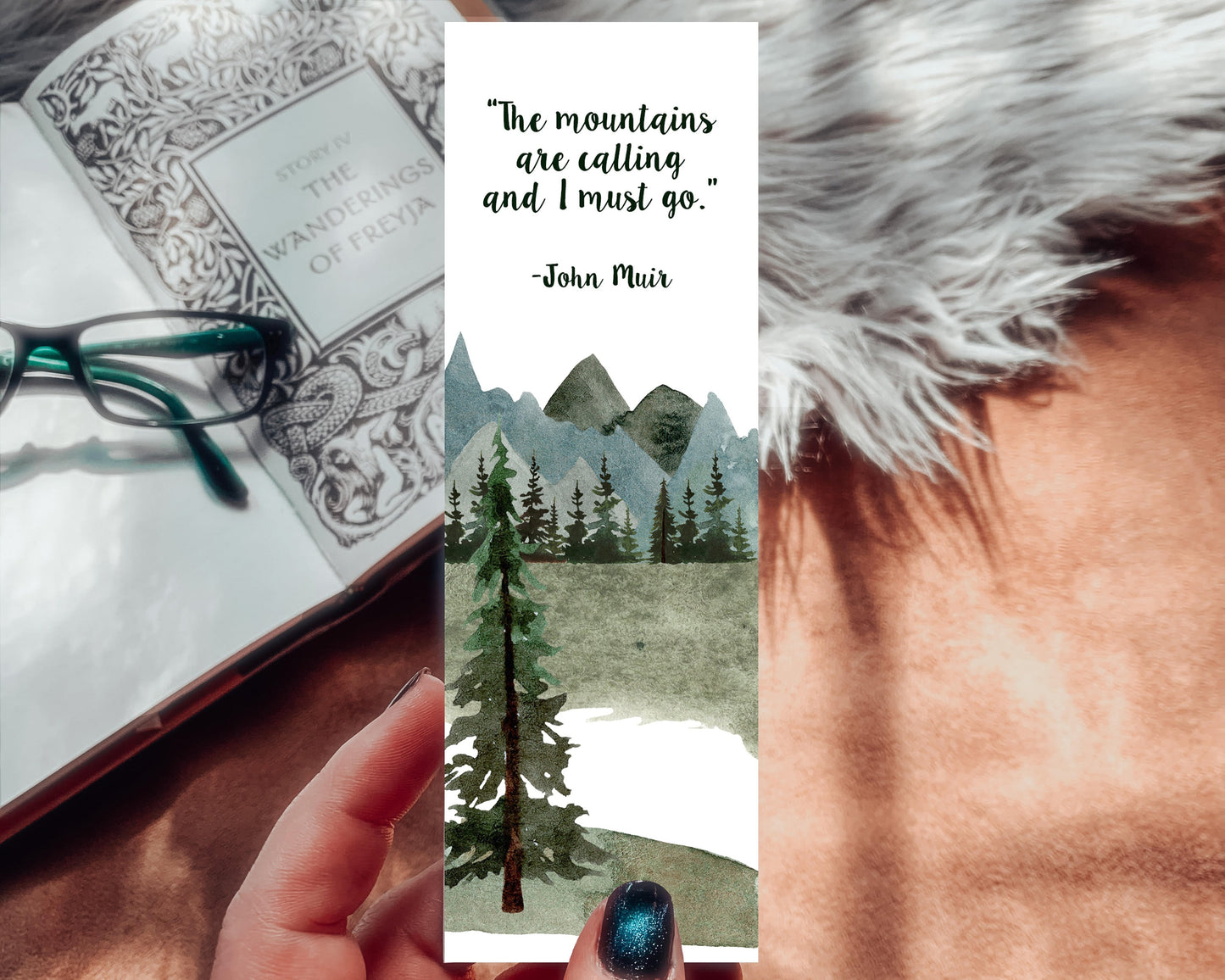 The Mountains Are Calling Bookmark, John Muir