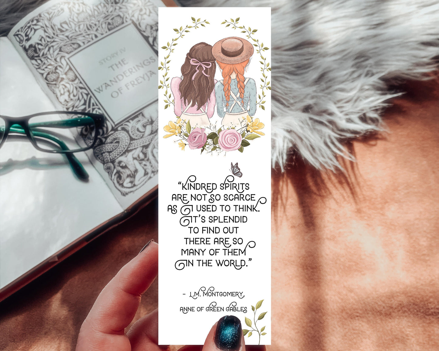 Watercolor Kindred Spirits Bookmark, Anne of Green Gables