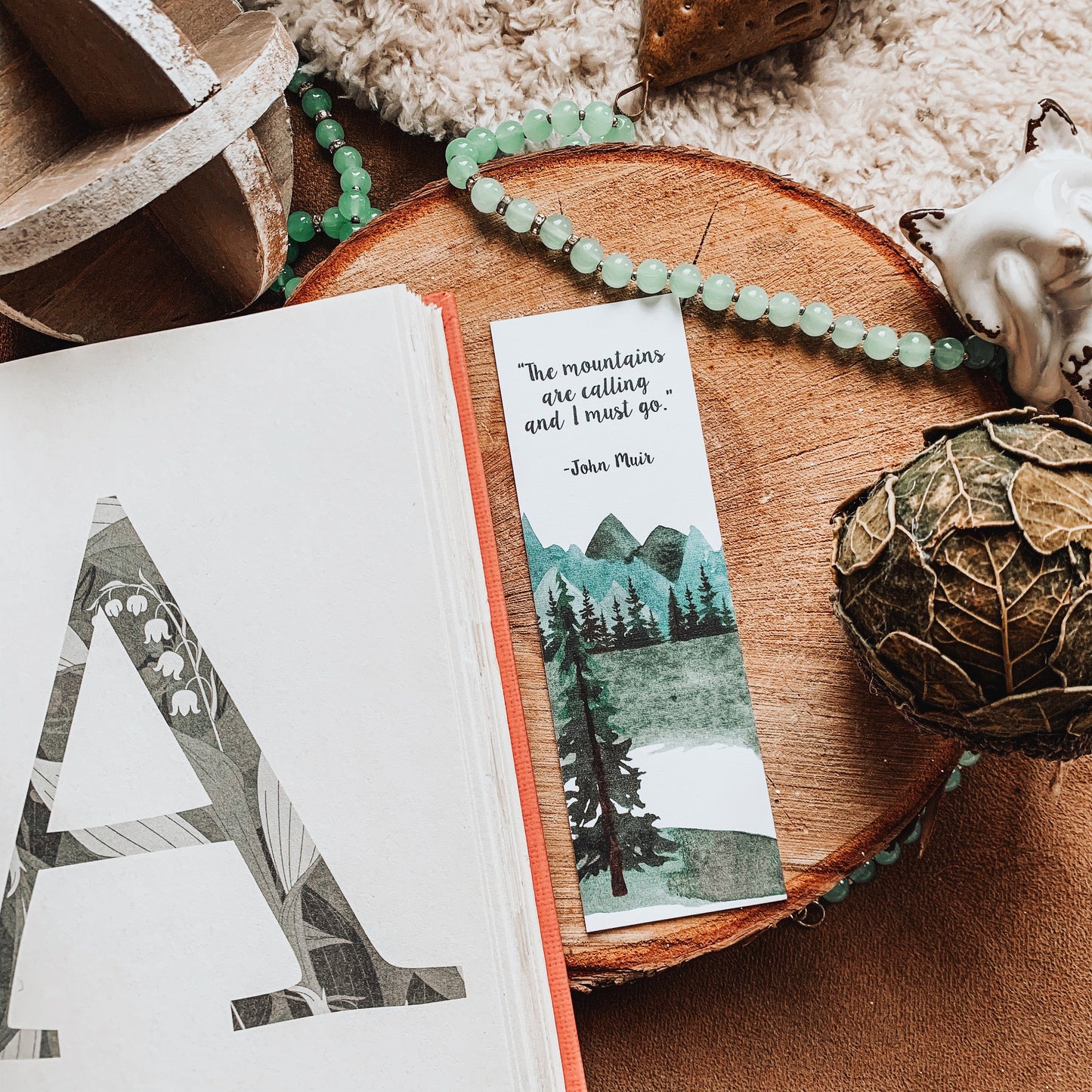The Mountains Are Calling Bookmark, John Muir