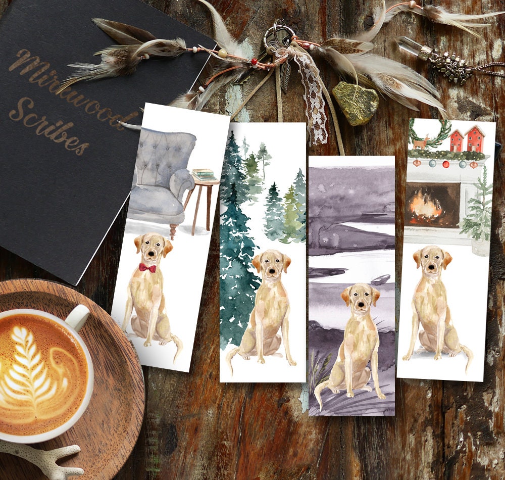 Labrador Retriever Watercolor Bookmark