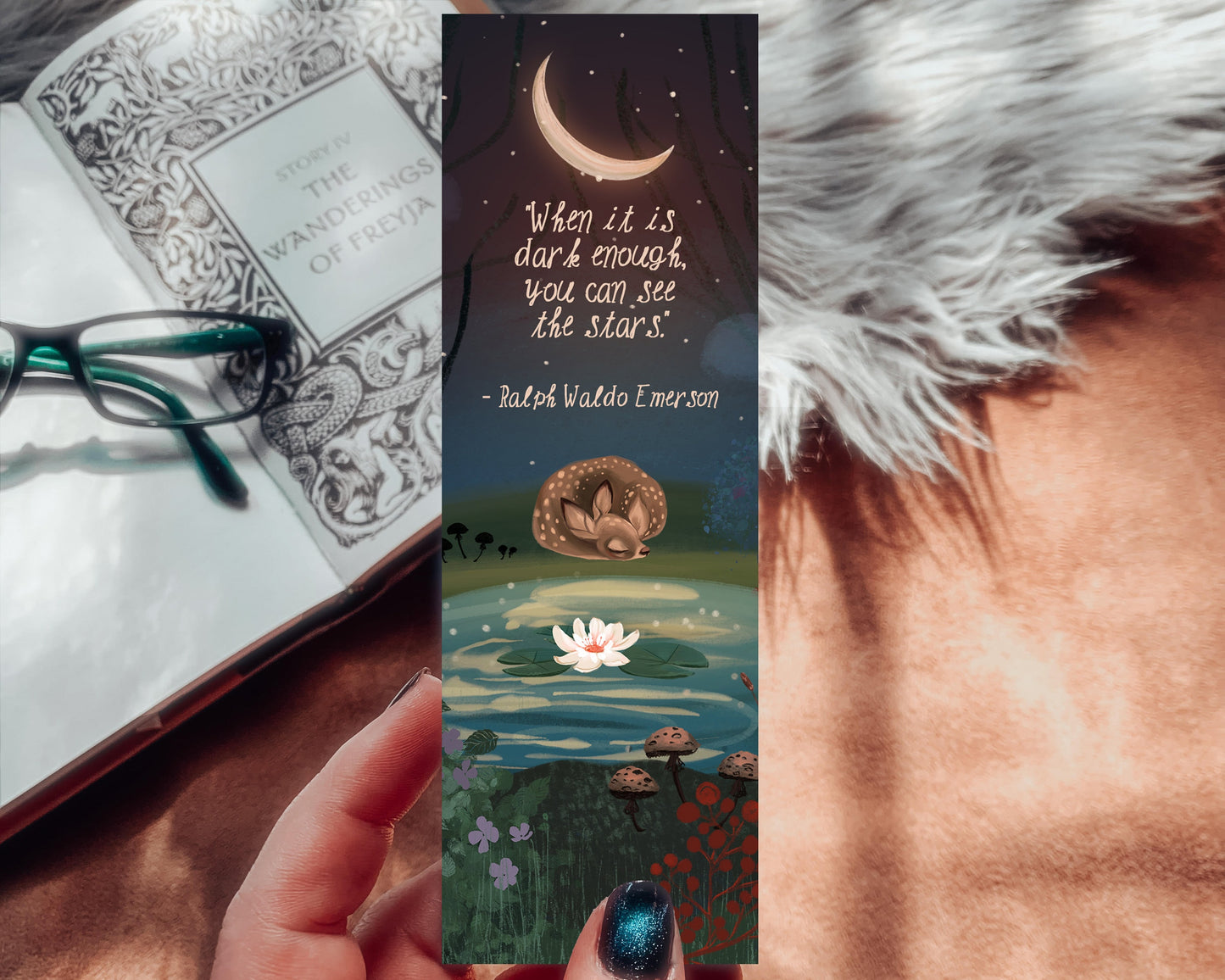 Ralph Waldo Emerson Literary Quote Bookmark