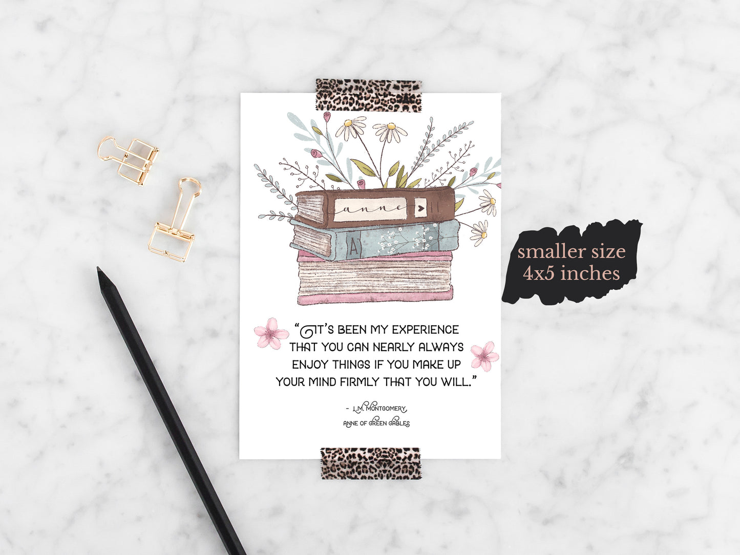 Anne of Green Gables Bookish Art Print
