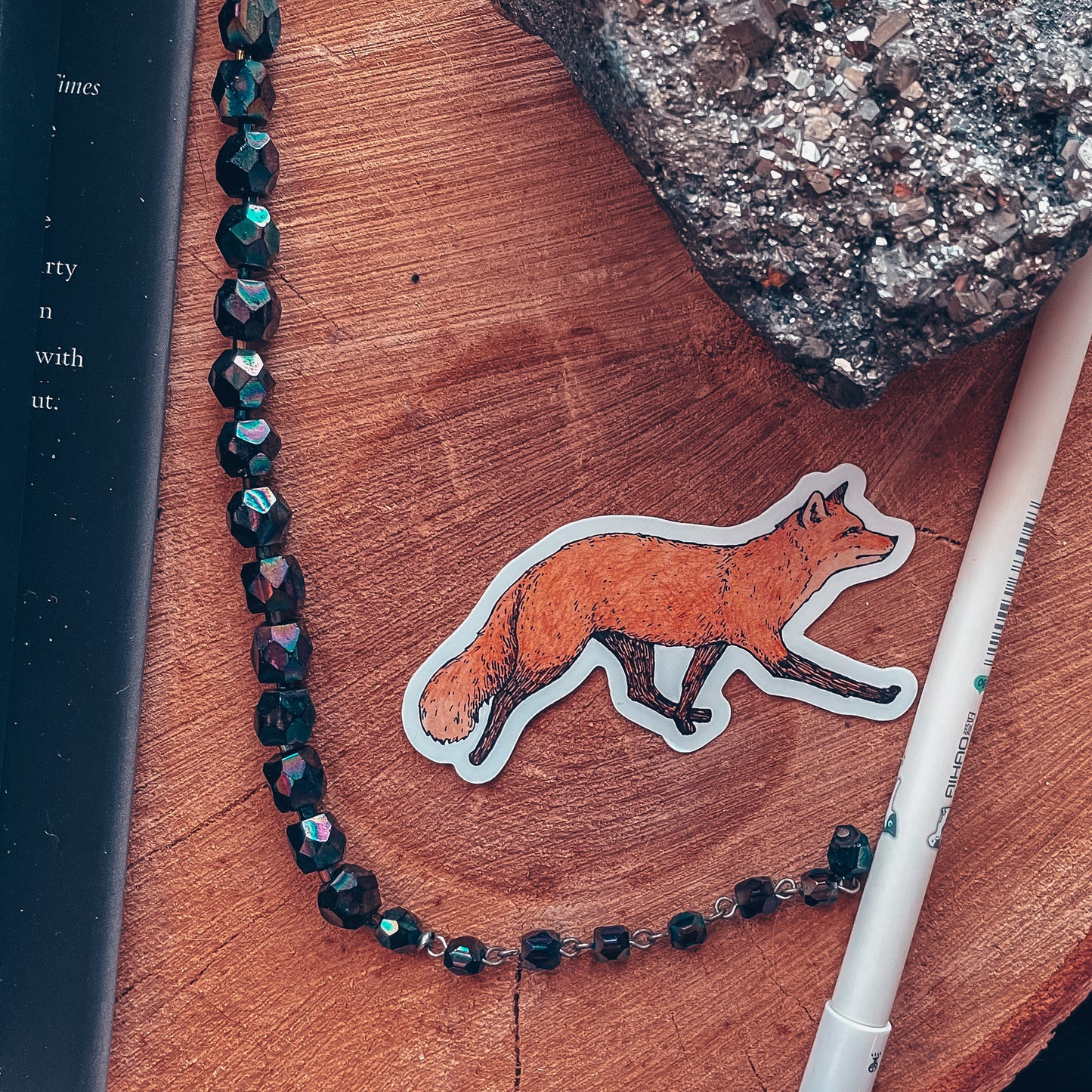 Running Fox Vinyl Sticker