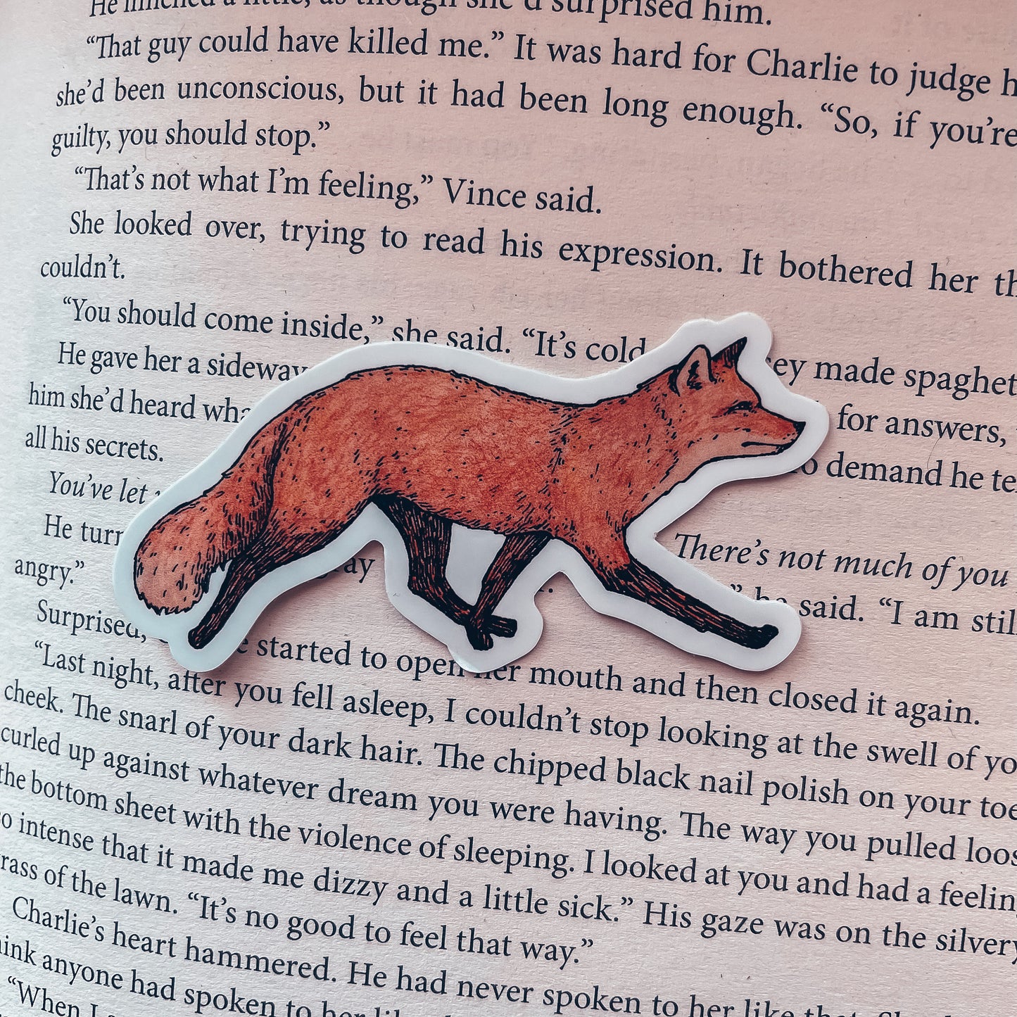 Running Fox Vinyl Sticker