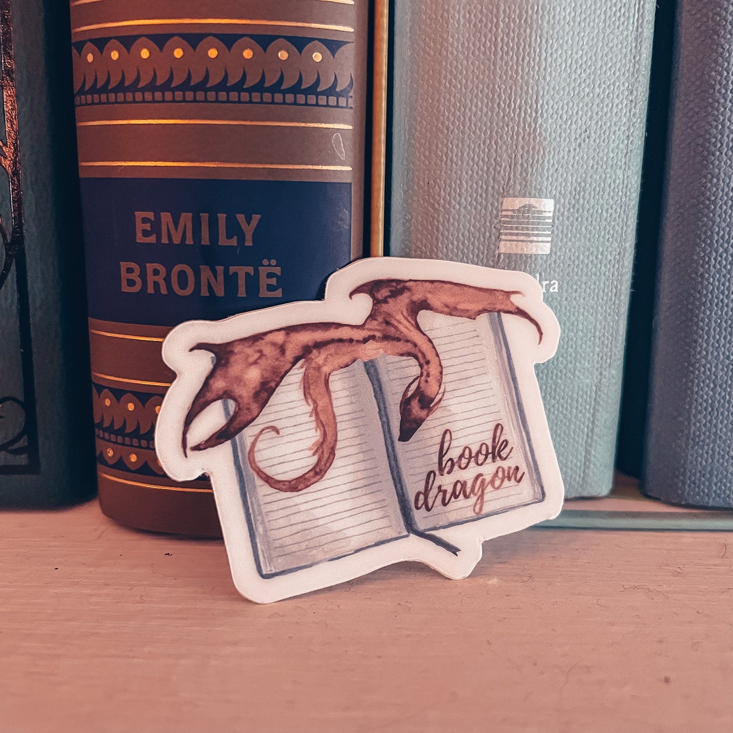 Red Book Dragon Vinyl Sticker