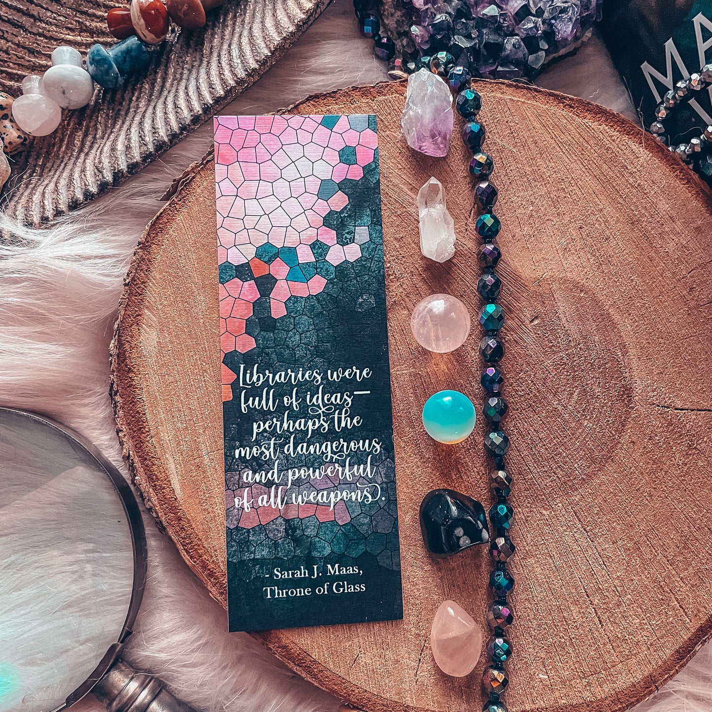 Throne of Glass Quote Watercolor Bookmark
