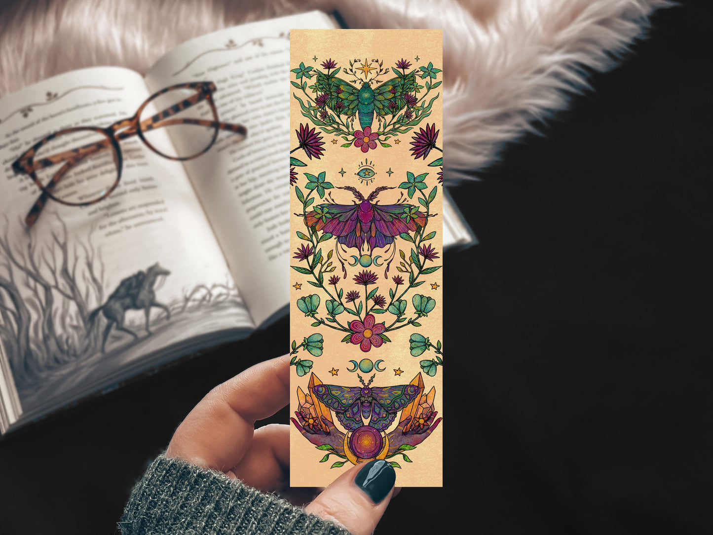 Yellow Lunar Moth Bookmark