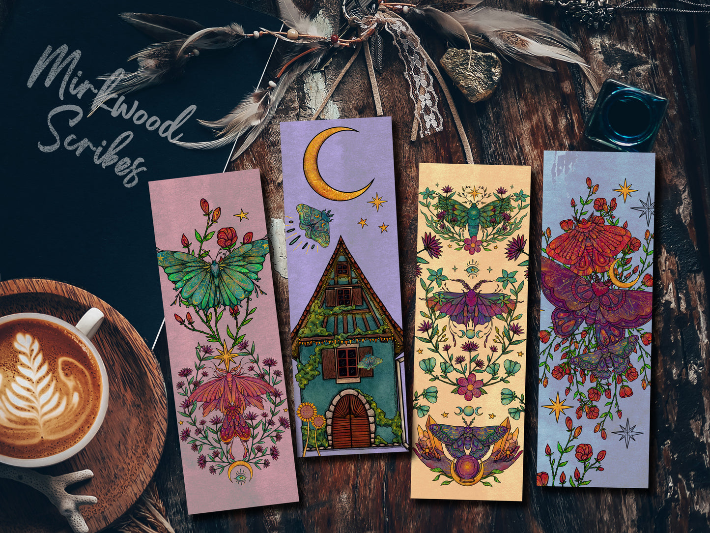 Yellow Lunar Moth Bookmark
