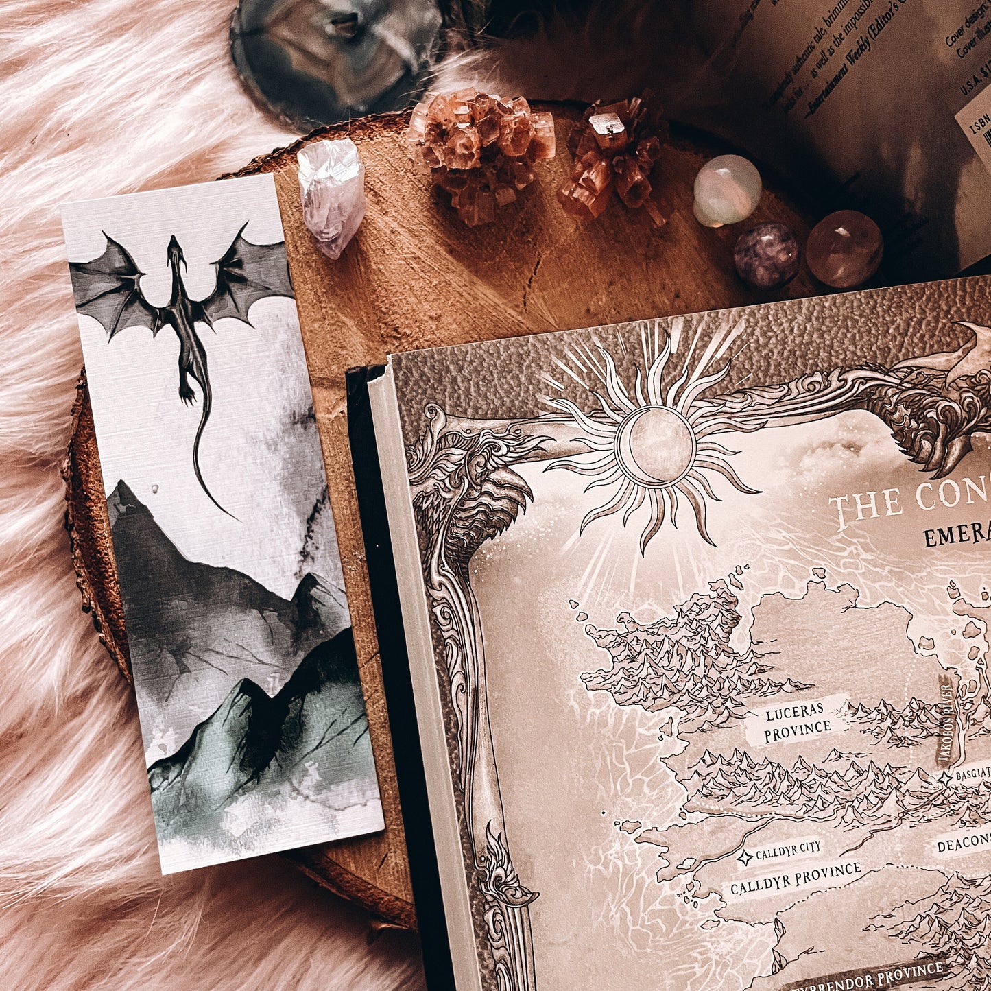 Black Dragon Flight Watercolor Bookmark