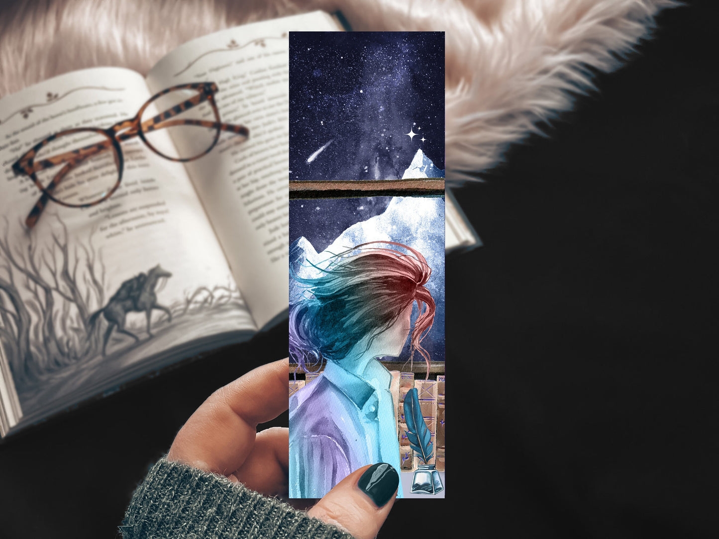ACOTAR Velaris Watercolor Bookmark