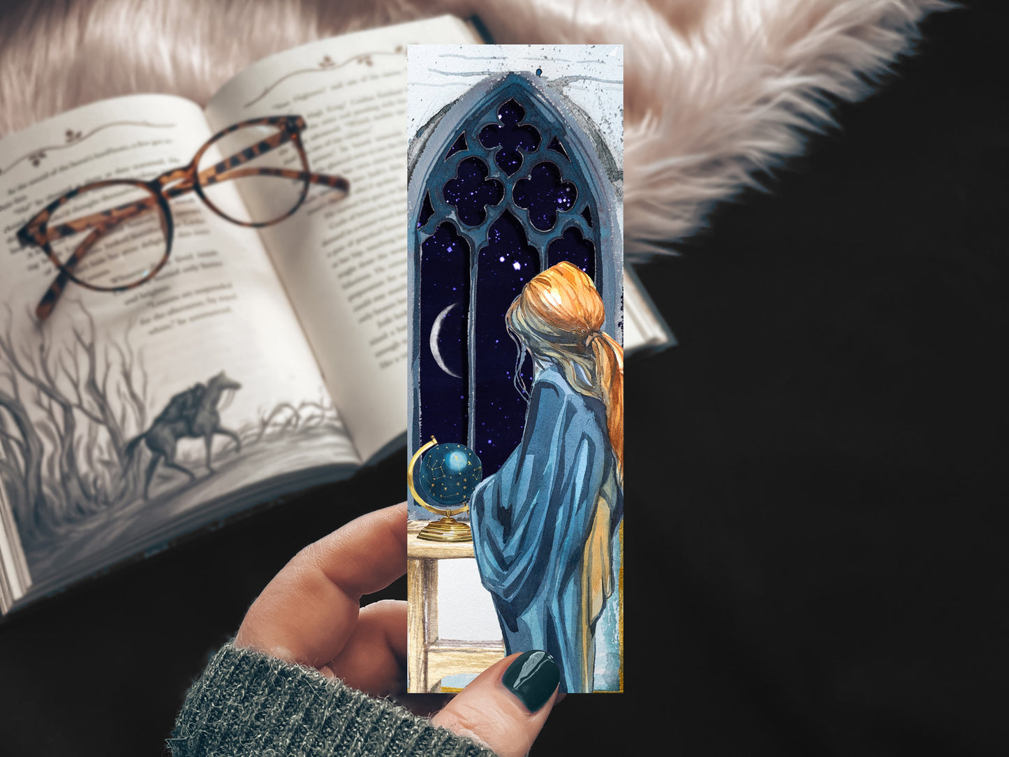 ACOTAR Feyre Watercolor Bookmark