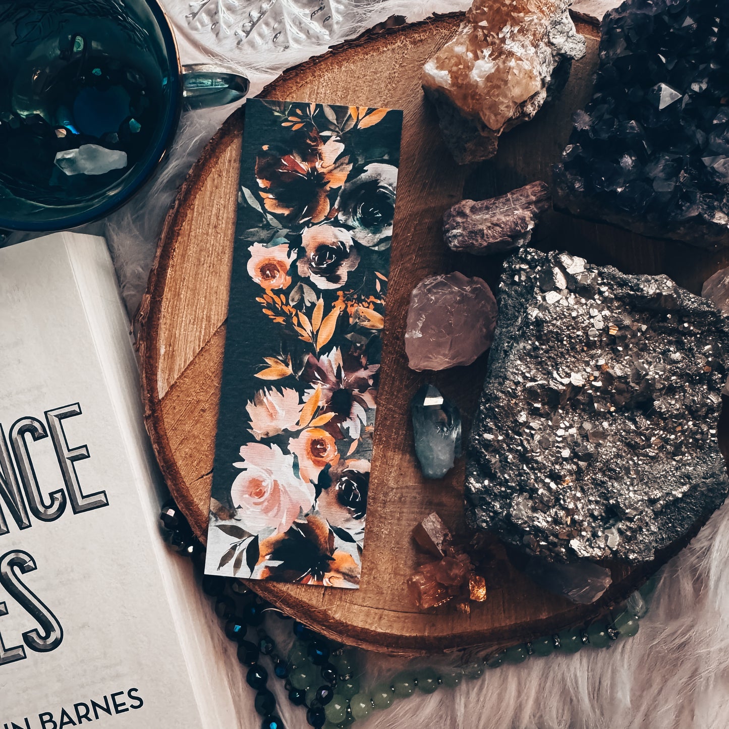 Fall Flowers Bookmark, Autumn Cozy Handmade Bookmarks