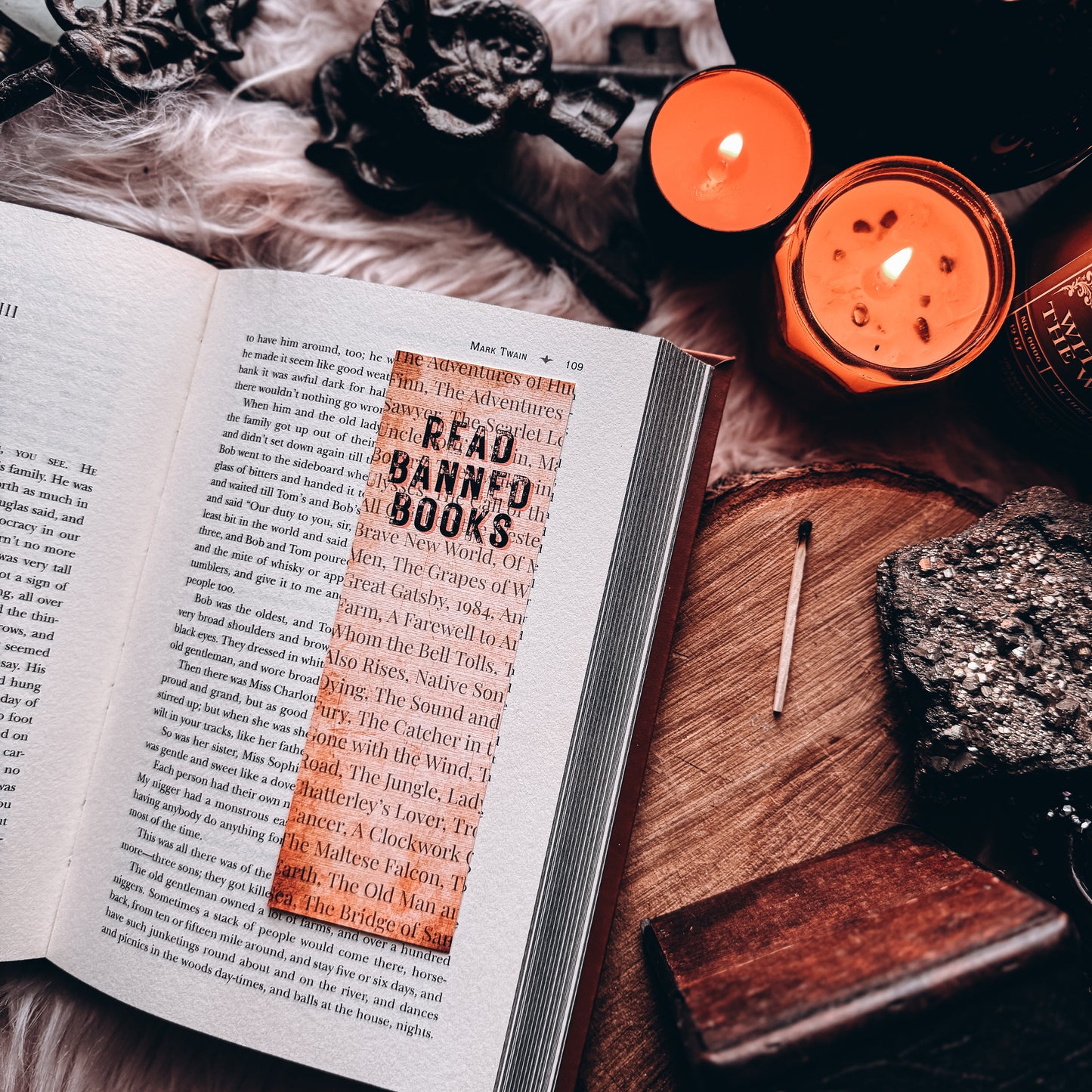 Read Banned Books Handmade Bookmark