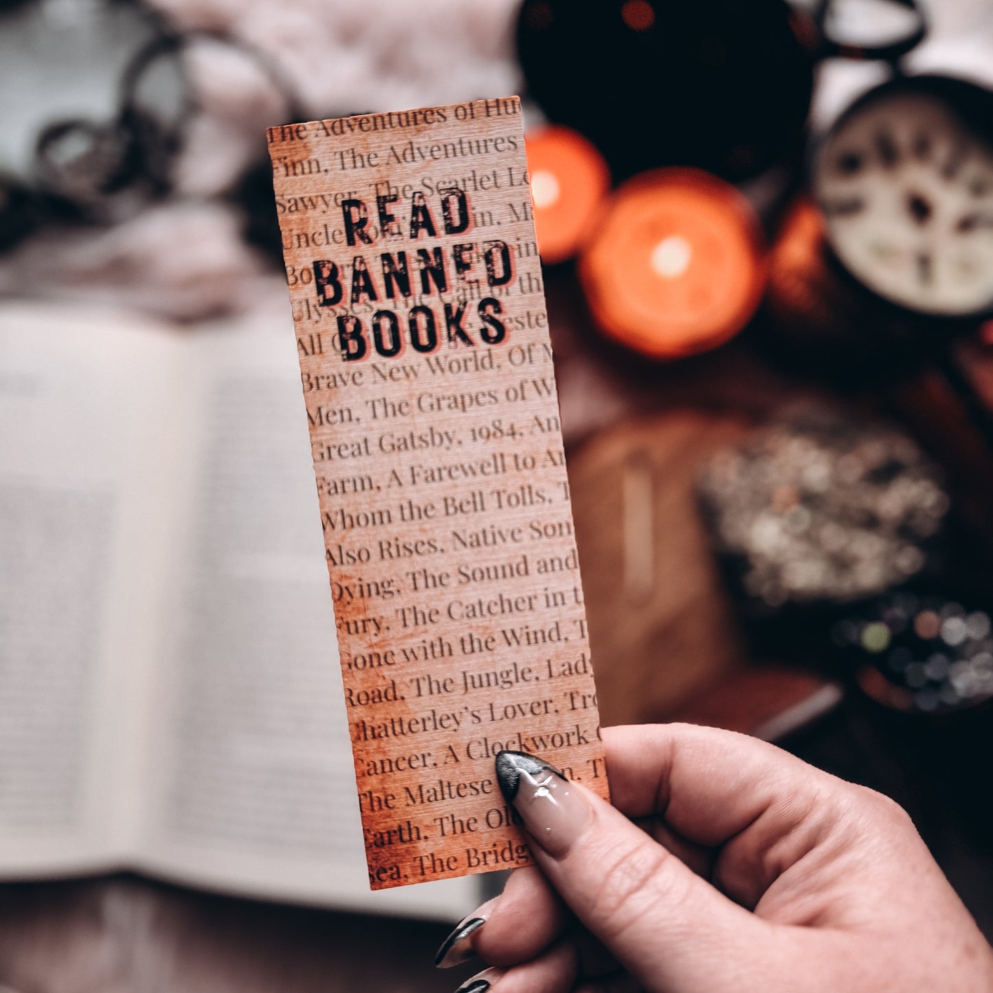 Read Banned Books Handmade Bookmark