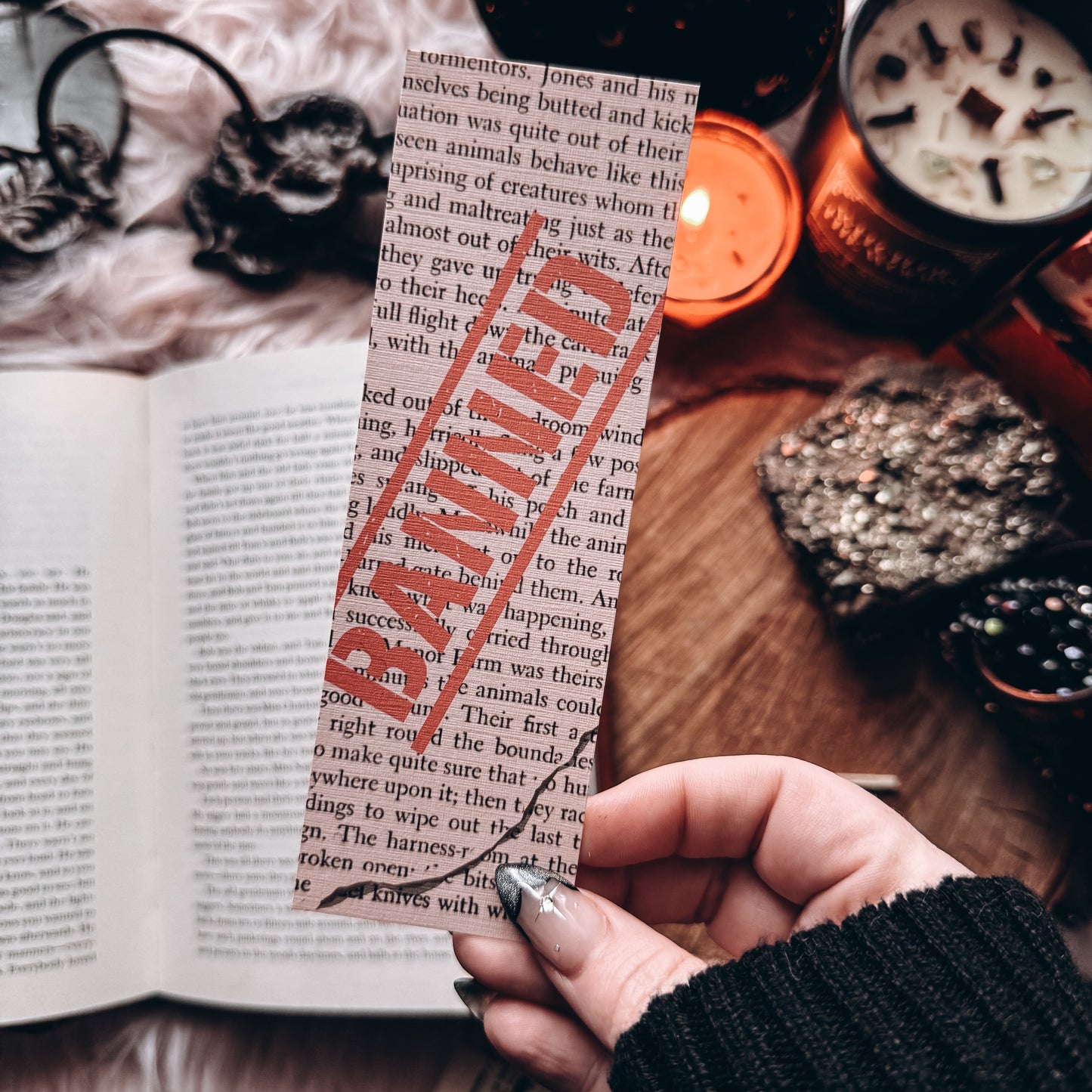 Banned Books Handmade Bookmark