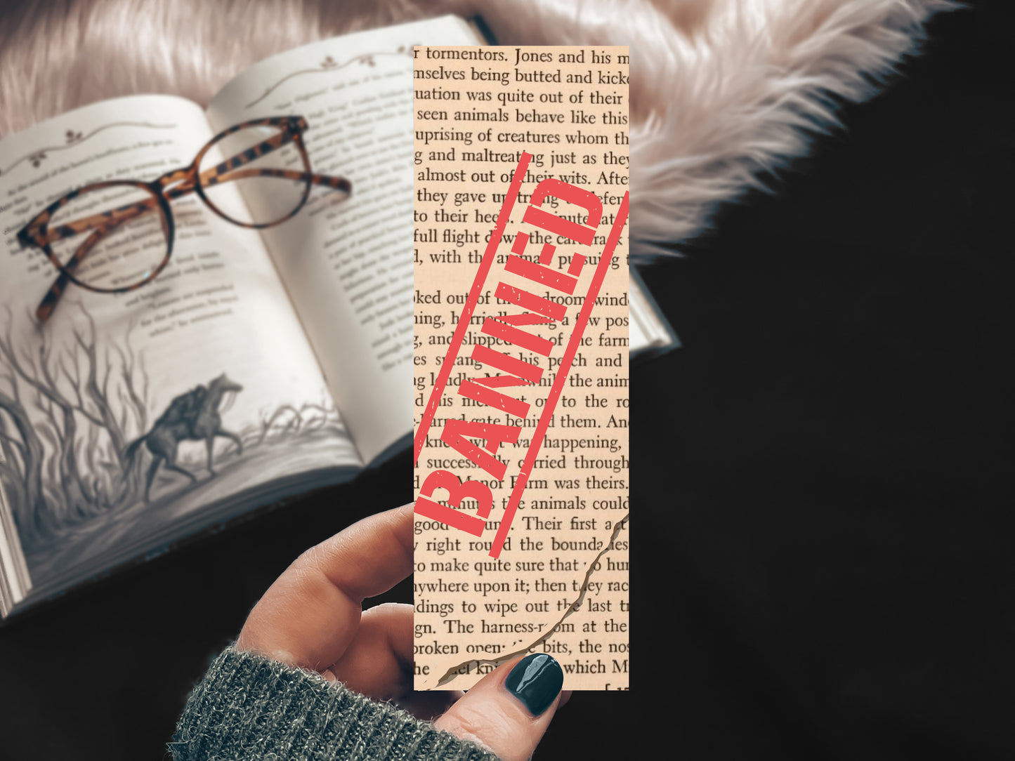 Banned Books Handmade Bookmark