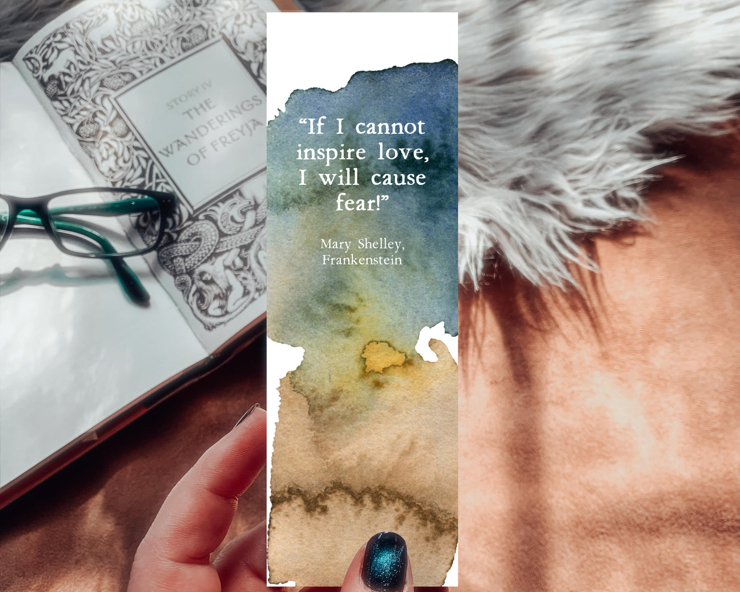 Frankenstein If I Cannot Inspire Love, I Will Cause Fear Quote Bookmark