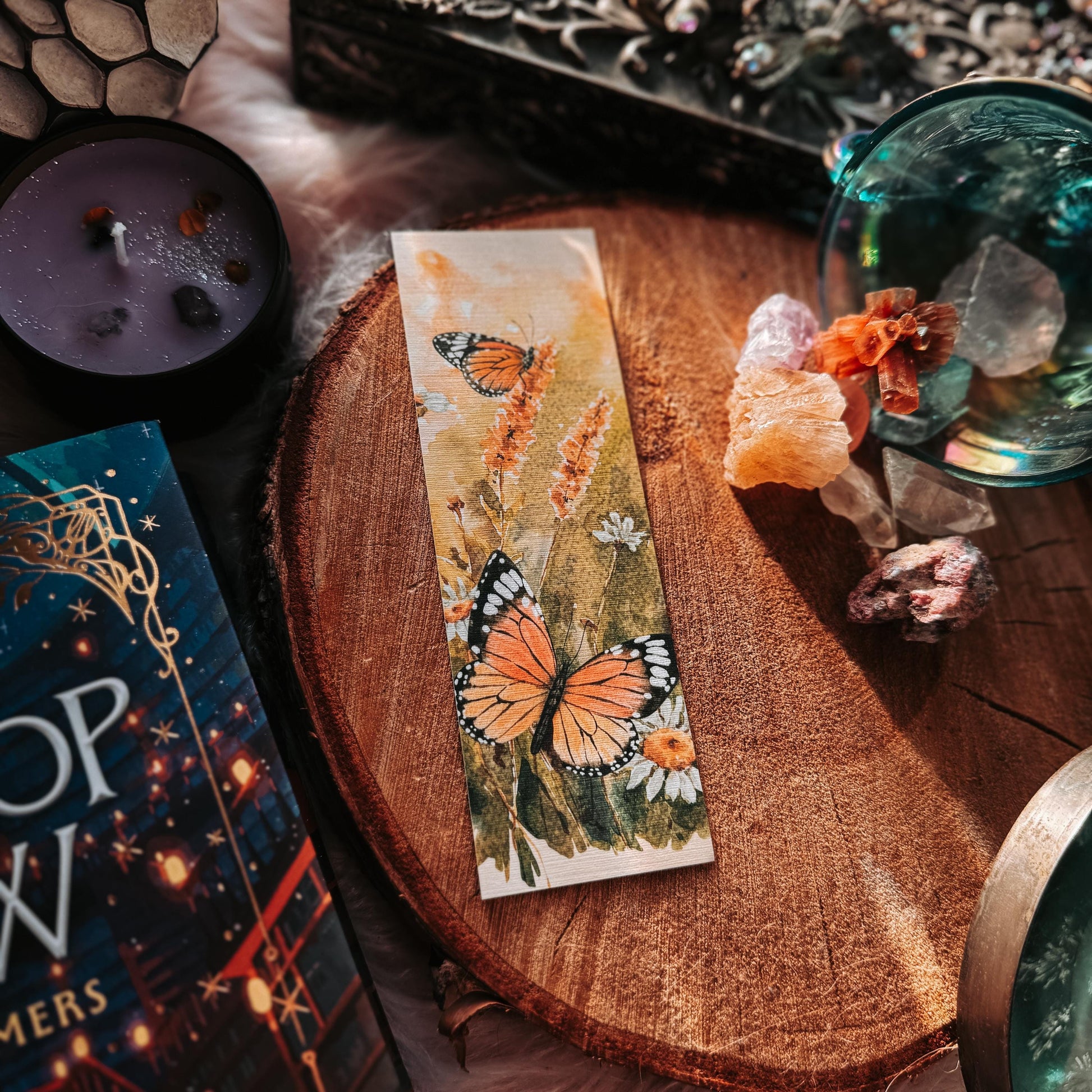 Printable Monarch Butterfly Bookmarks Set, Watercolor Butterfly Bookmark Digital Download Nature Illustration