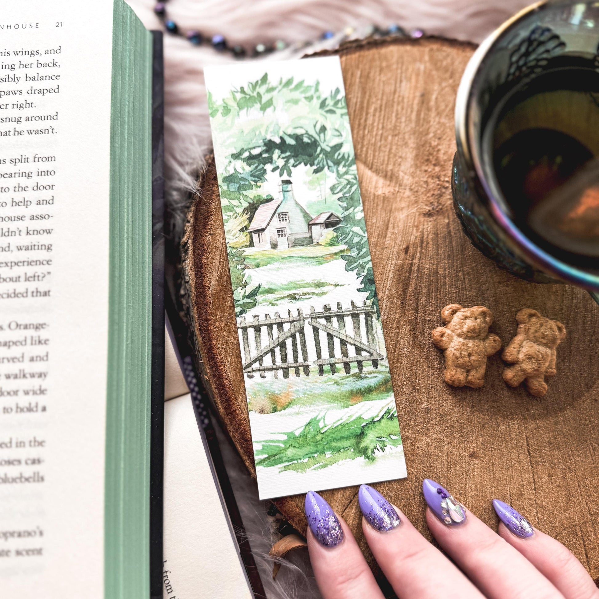 Spring Garden Printable Bookmark Set, Instant Download Print at Home Bookmarks, Cottagecore Floral Bookish Prints