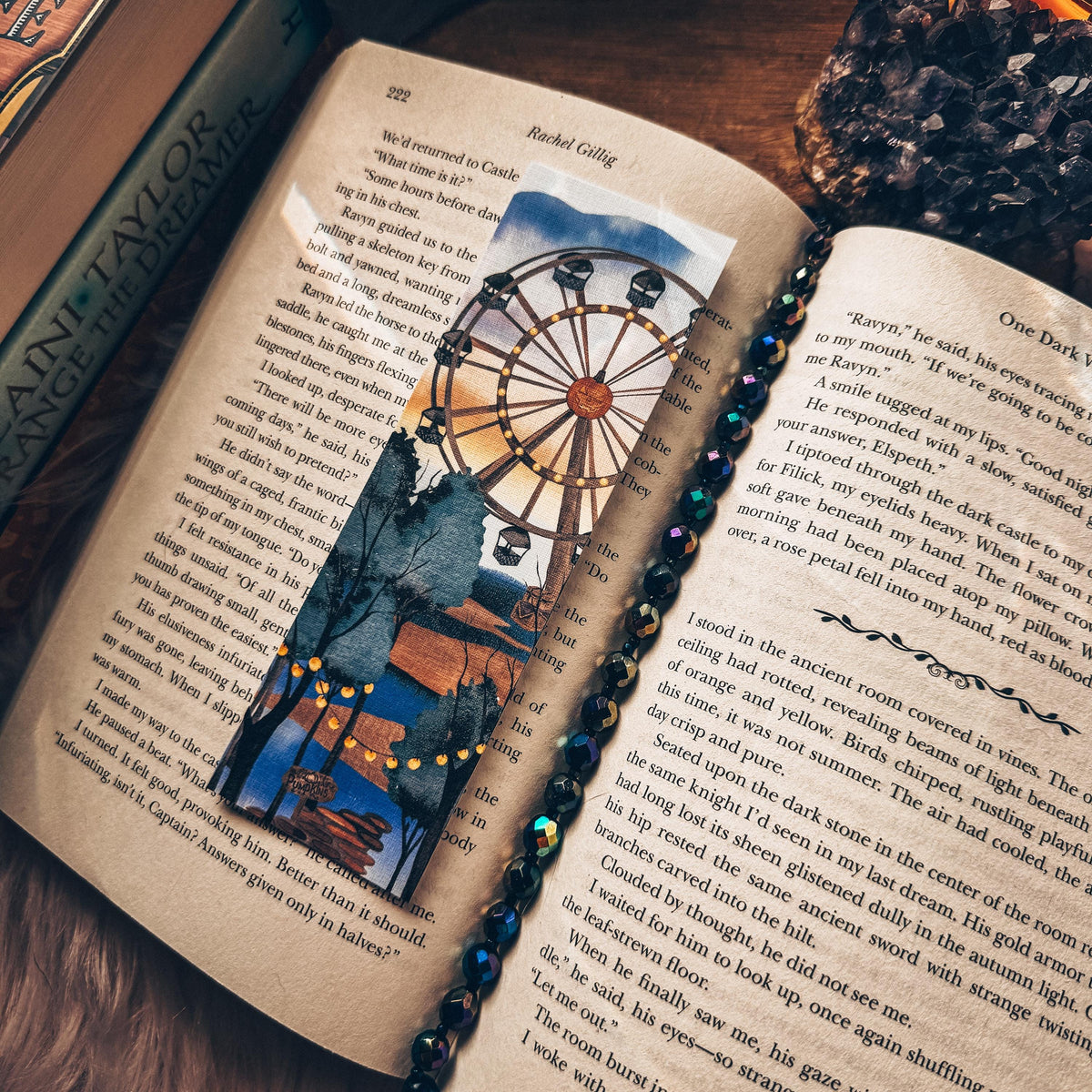 Halloween Carnival Printable Bookmarks, Creepy Circus Bookmarks, Hocus Pocus Retro Style Spooky Print at Home Reader Gift