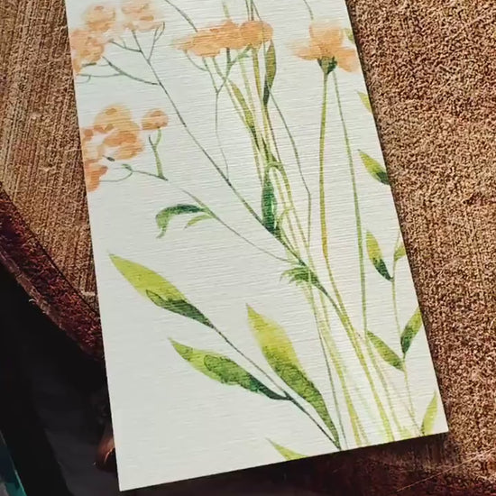 Monarch Butterfly Watercolor Bookmark Wildflowers Illustration, Botanical Bookmark Gift for Spring
