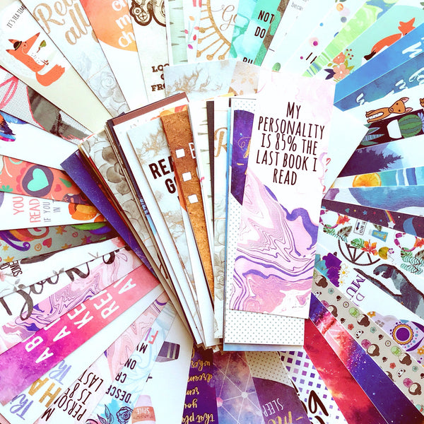 Grab Bag Set of Bookmarks, 9 Surprise Handmade Bookmarks – Mirkwood Scribes