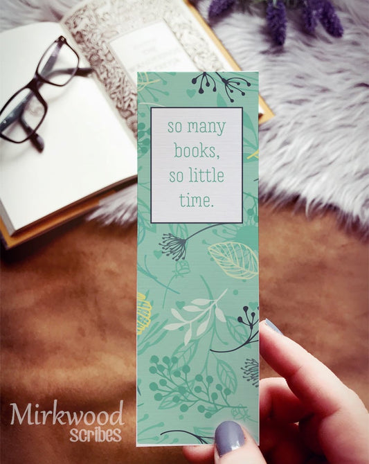 So Many Books, So Little Time Bookmark
