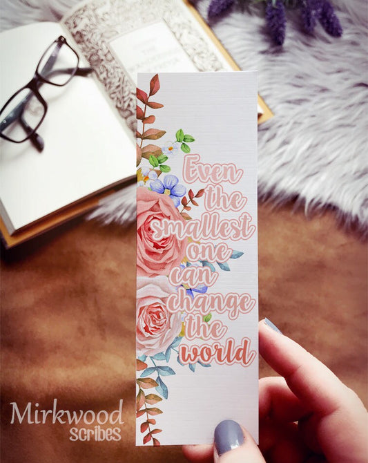 Even the Smallest One Can Change The World, Peter Rabbit Quote Bookmark