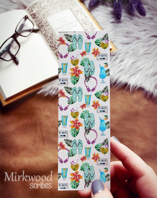Beach Life Flip Flops Bookmark