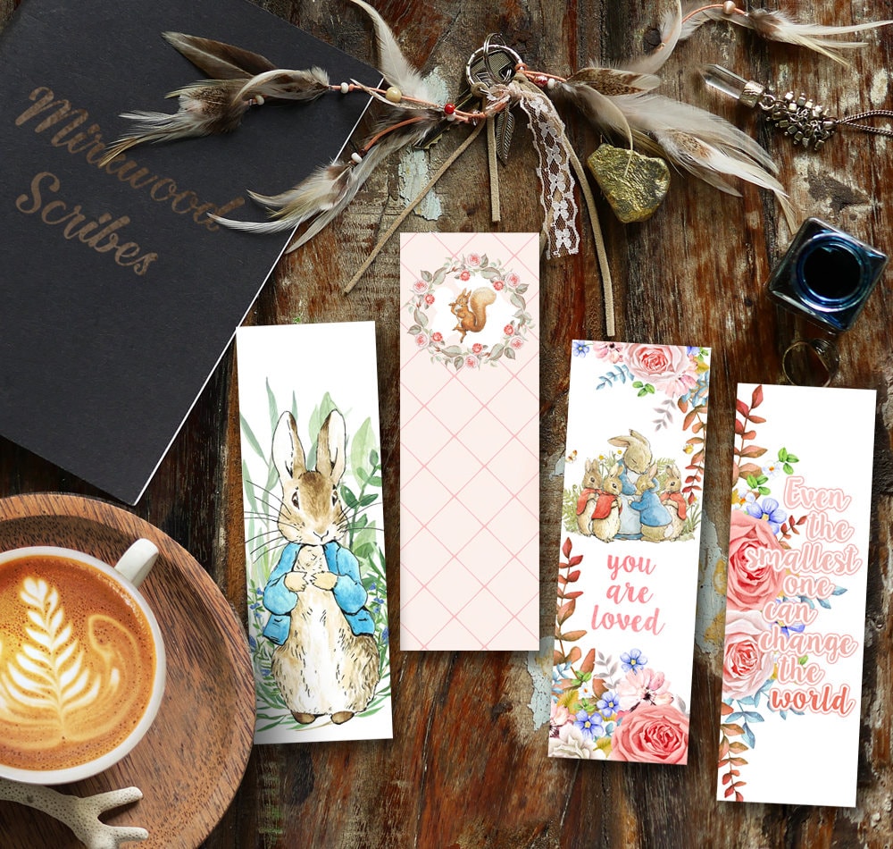 Printable Peter Rabbit Bookmarks Set – Mirkwood Scribes