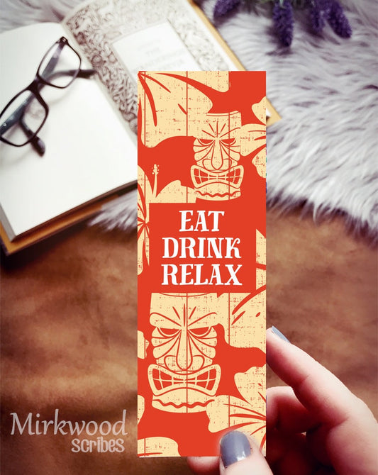 Summer Vacation Tiki Bar Bookmark