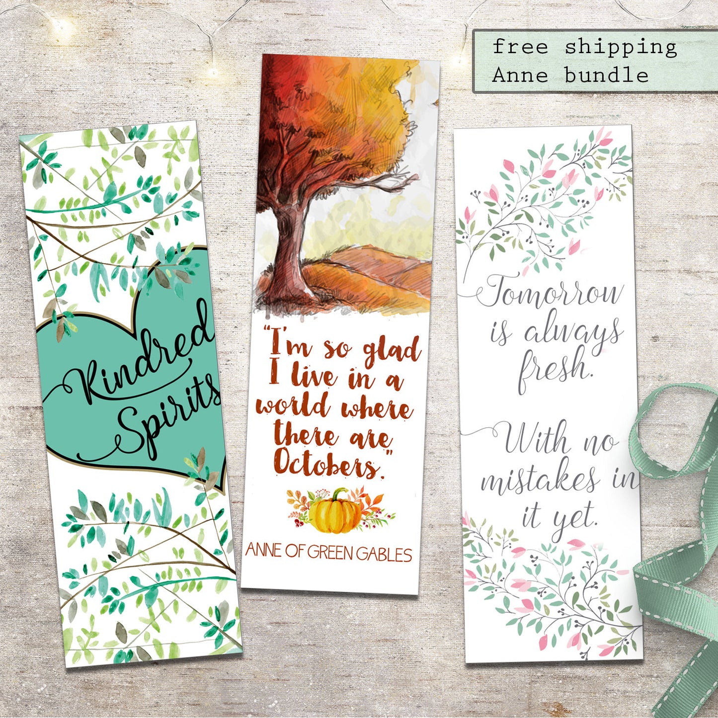 Anne of Green Gables Bookmark Bundle