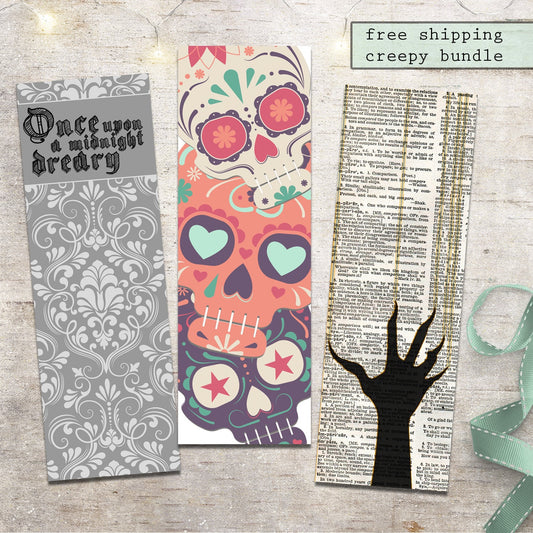 Creepy Halloween Bookmark Bundle