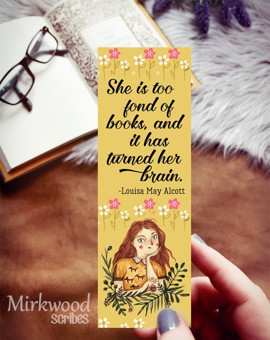 Louisa May Alcott Quote Bookmark