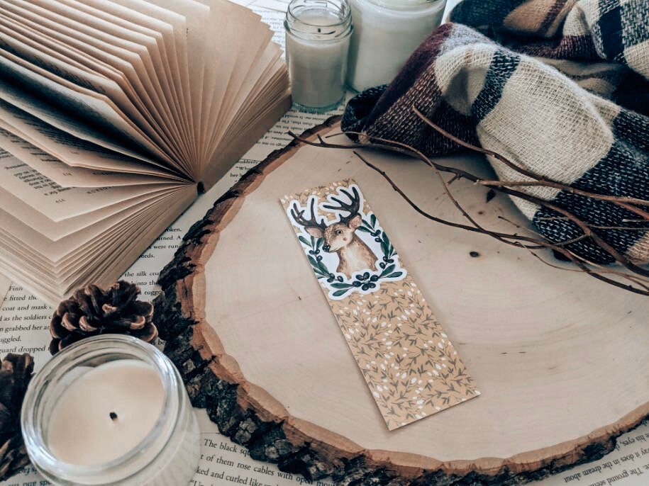 Yellow Stag Bookmark