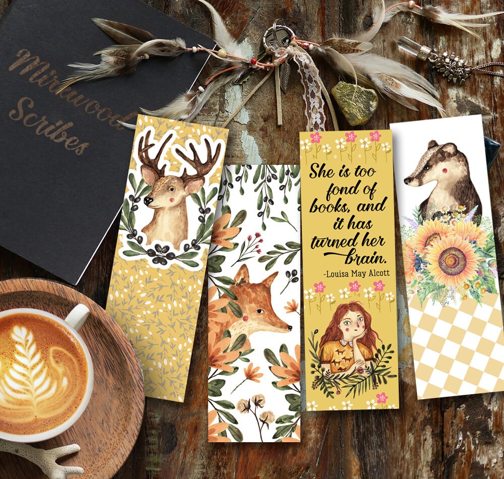 Yellow Stag Bookmark