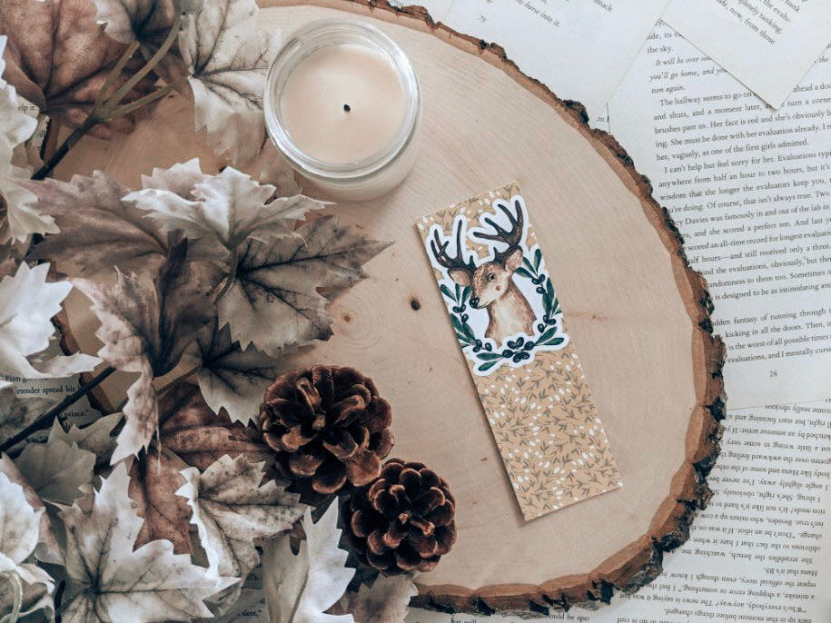 Yellow Stag Bookmark