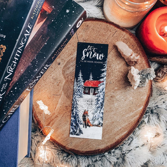 Let it Snow Christmas Fox Bookmark
